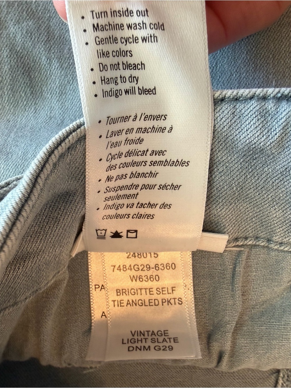PAIGE Brigitte Self Tie Straight Leg Ankle Jeans Size 32, EUC. $229 MSRP - Picture 9 of 11